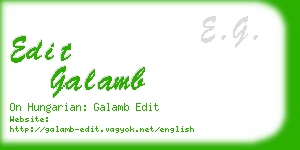 edit galamb business card